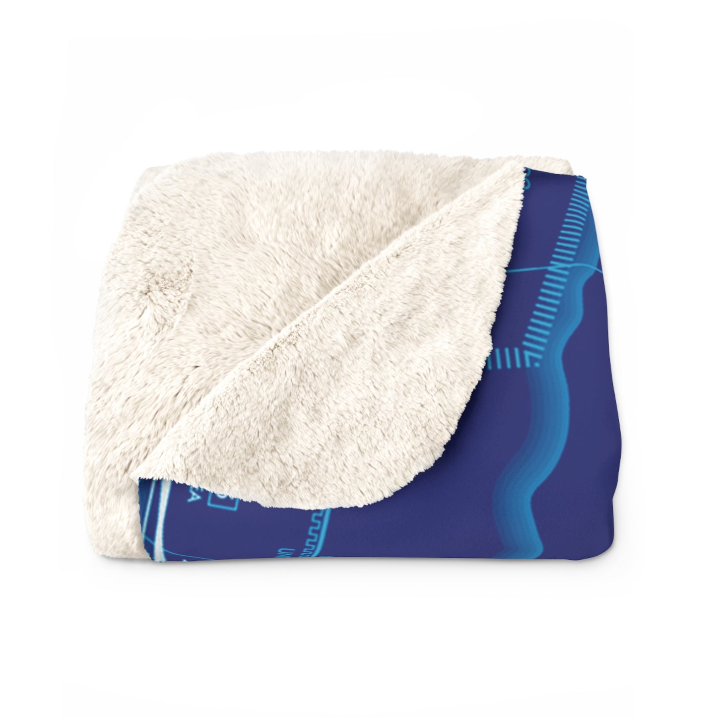 Enroute Low Altitude (ELUS1) sherpa fleece blanket (blue)