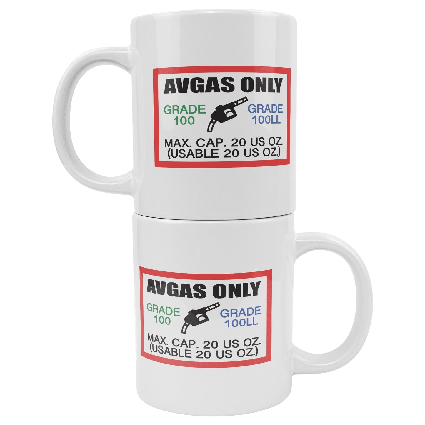 AVGAS / 100LL fuel only 20 oz. giant mug