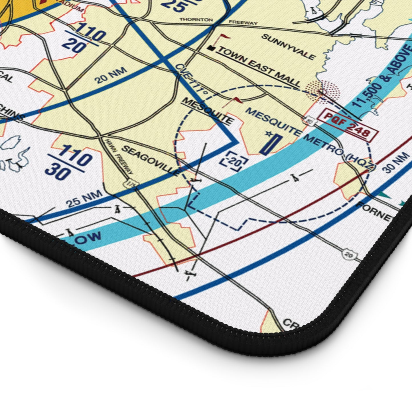 Dallas - Ft. Worth Flyway Chart desk mat