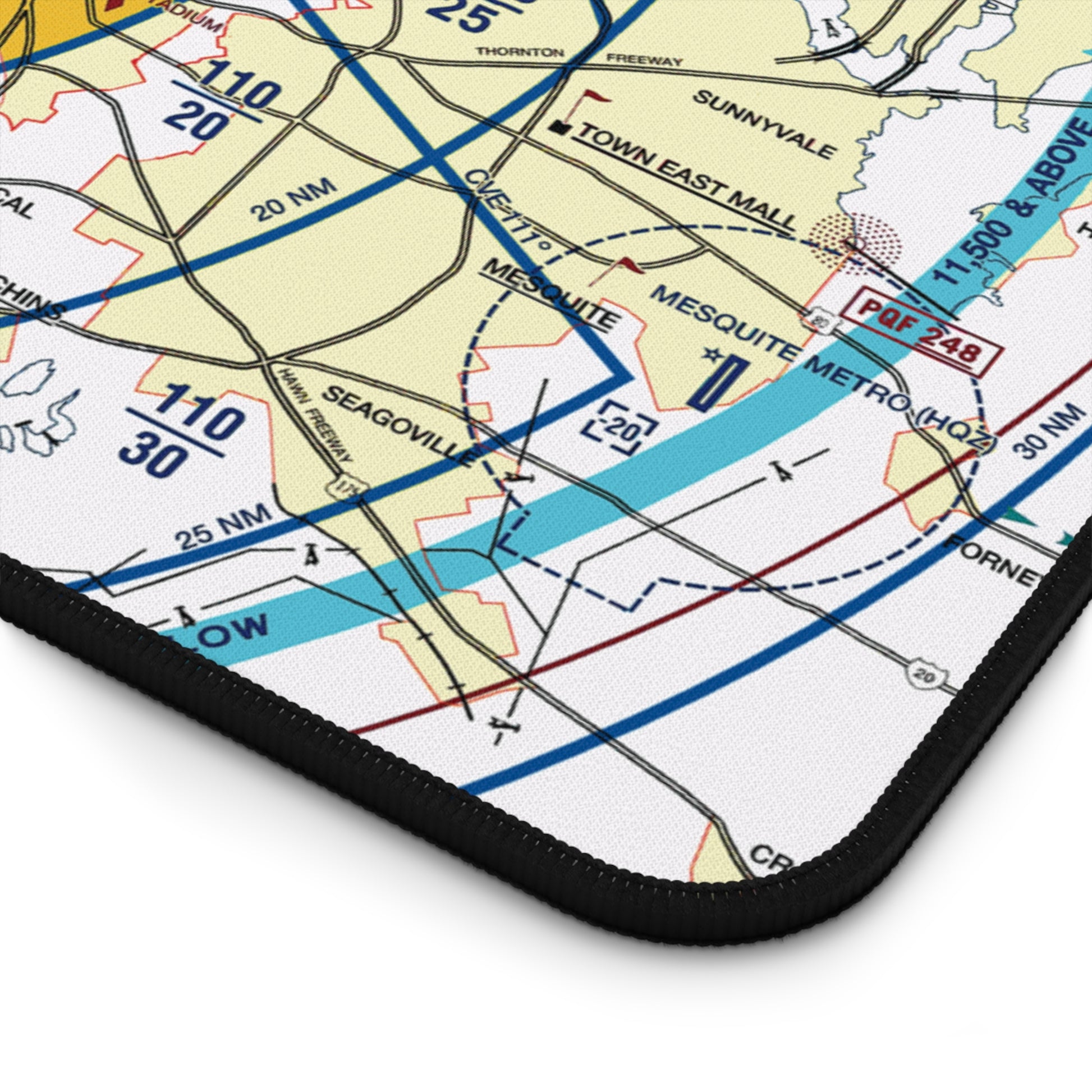 Dallas - Ft. Worth Flyway Chart desk mat