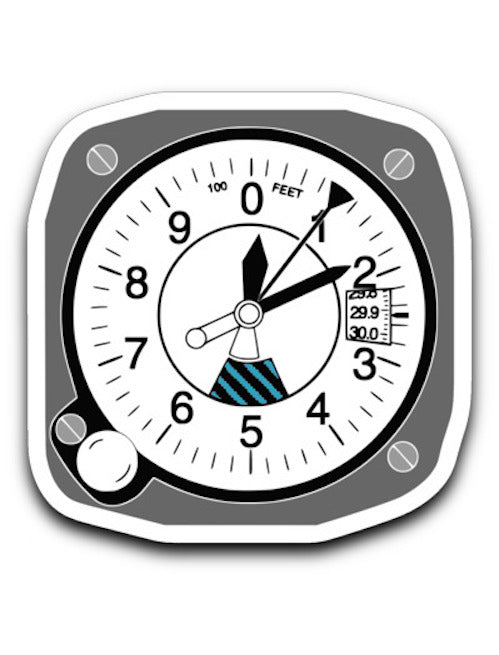 Aircraft instruments decal #1