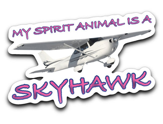 My Spirit Animal is a Skyhawk decal (various colors)