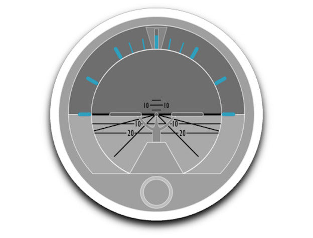 Aircraft instruments decal #1