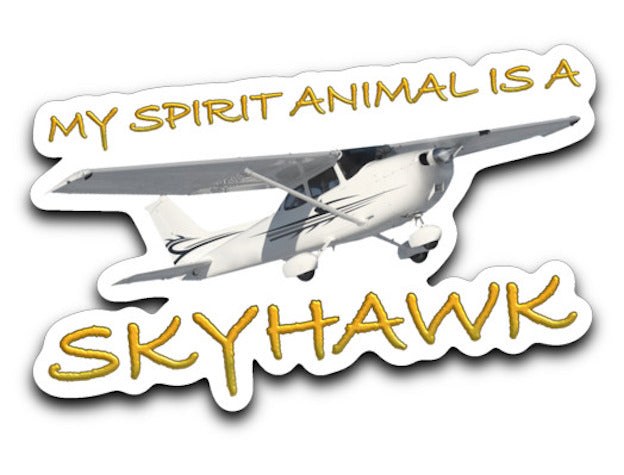 My Spirit Animal is a Skyhawk decal (various colors)