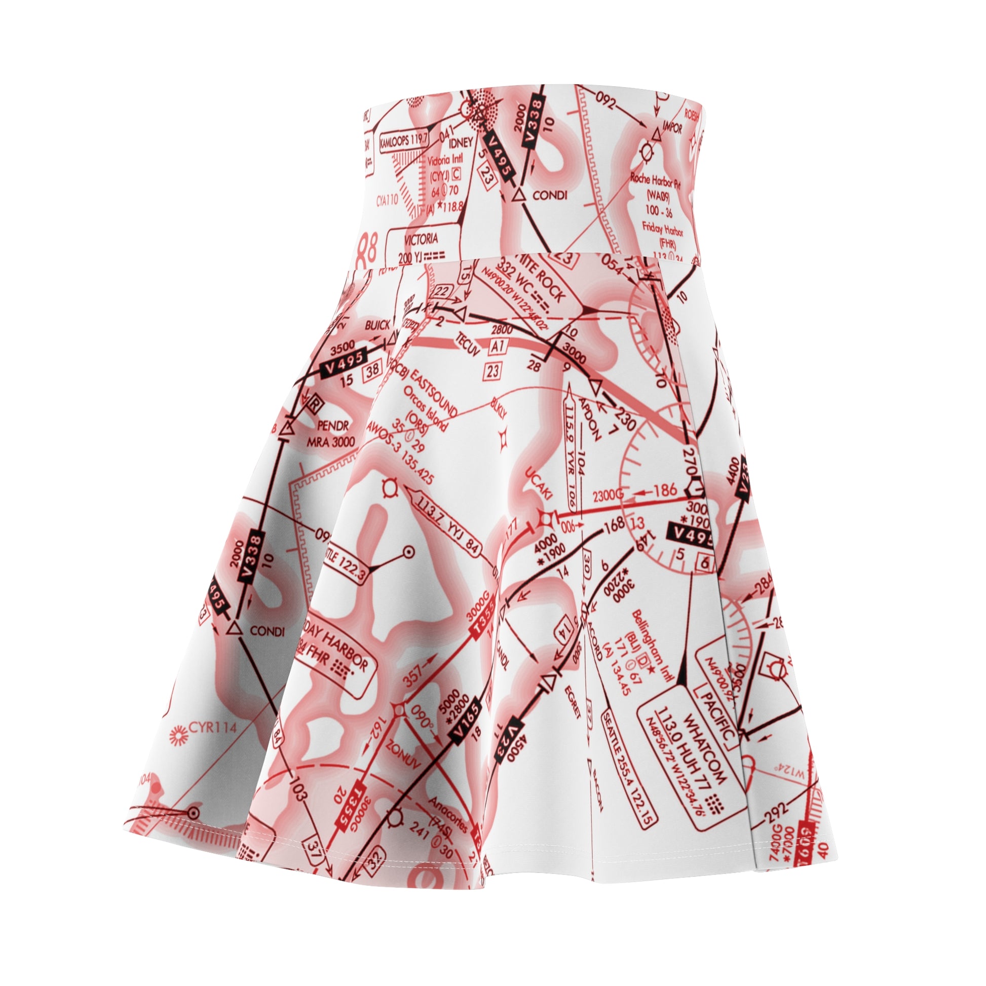 Enroute Low Altitude (ELUS1) skater skirt (red&white)