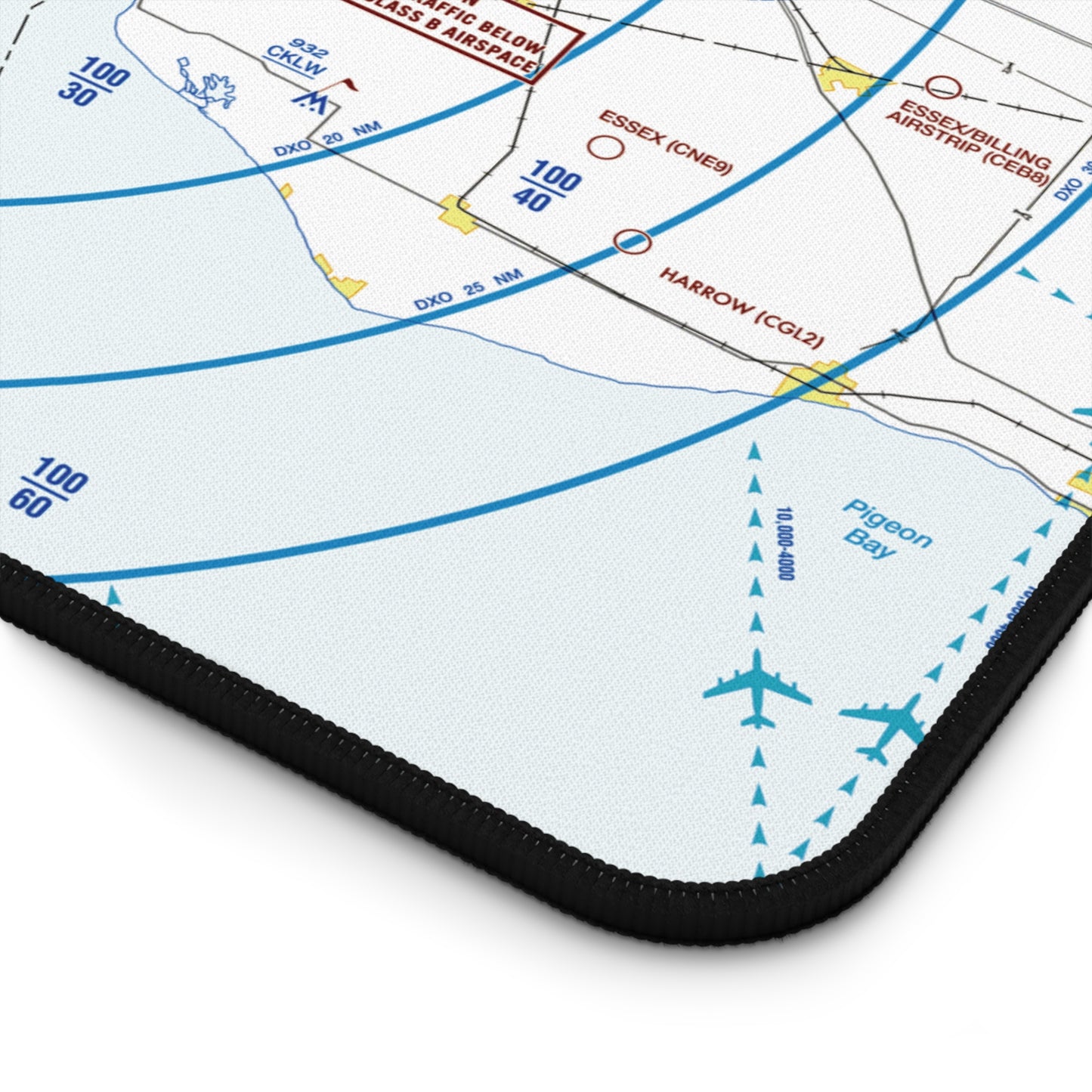 Detroit Flyway Chart desk mat