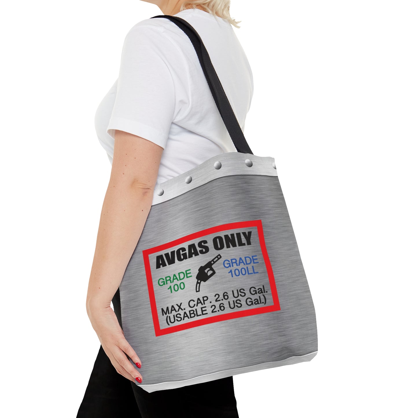 Avgas Only 100LL tote bag