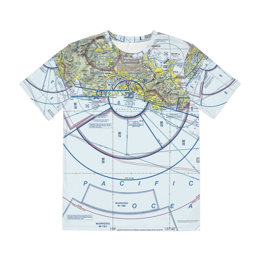 Honolulu Sectional Chart men's polyester shirt
