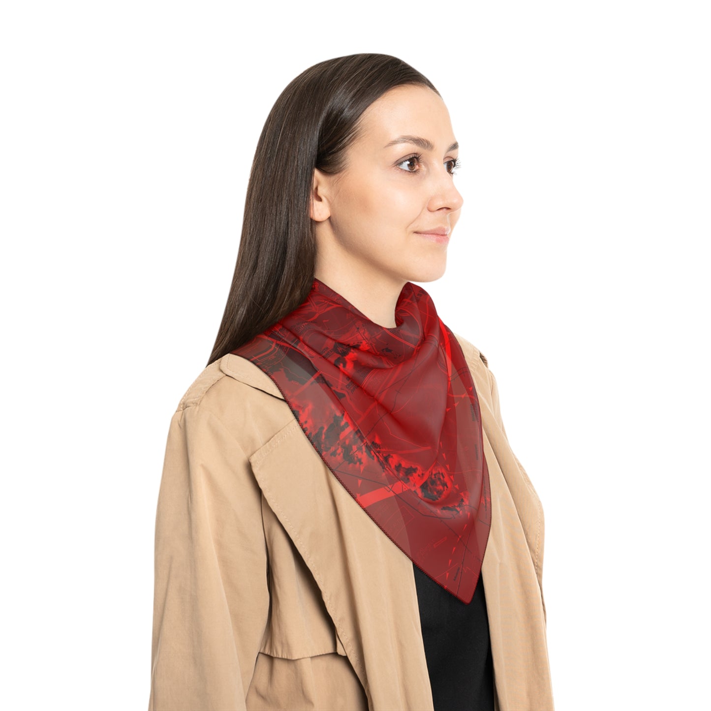 Phoenix TAC Chart (red) poly scarf