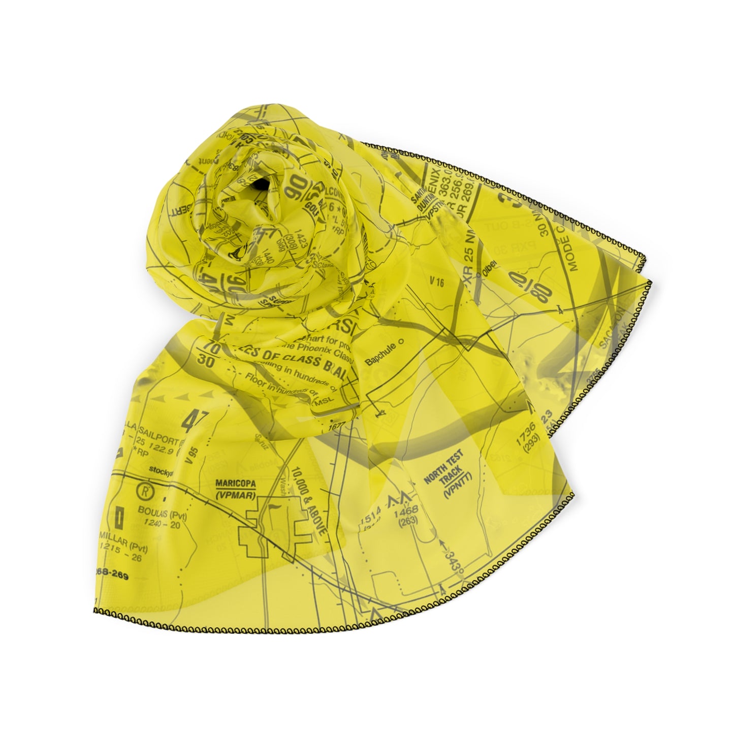 Phoenix TAC Chart (yellow) poly scarf