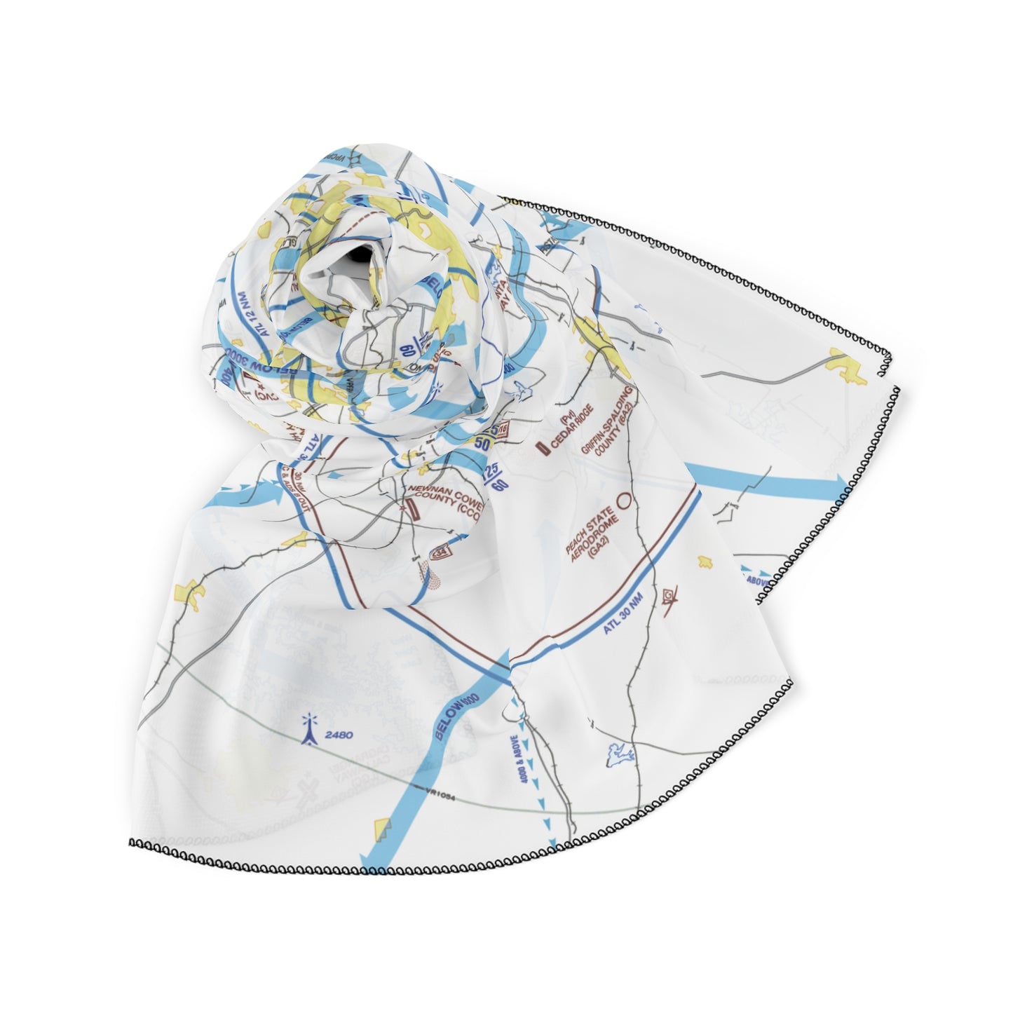 Atlanta Flyway Chart poly scarf