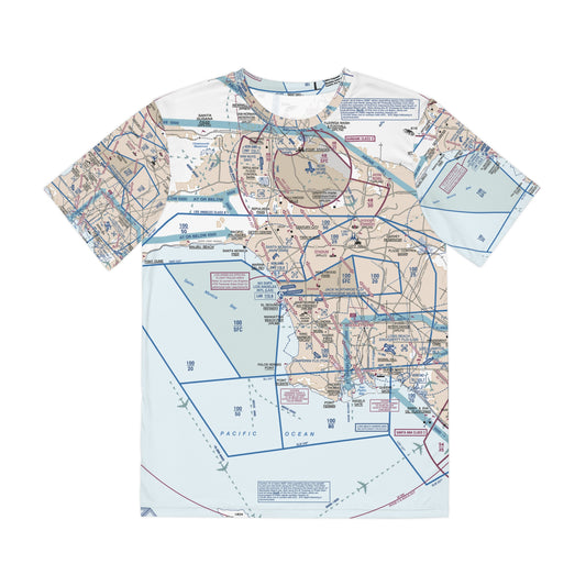 LAX Flyway Chart men's polyester shirt