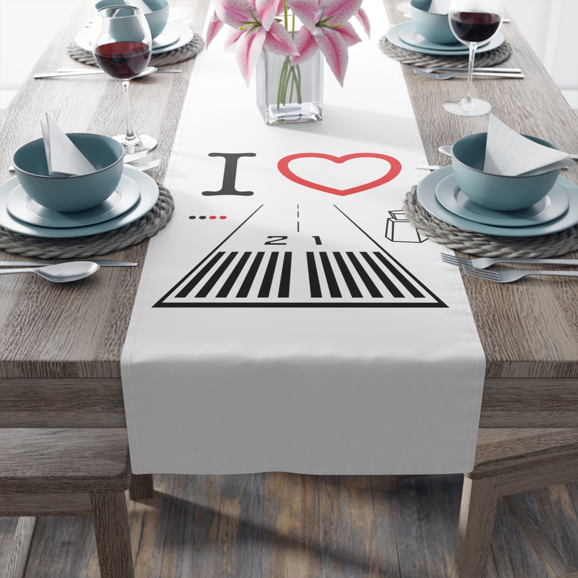 Santa Monica Airport Runway 21 / 3 Table Runner