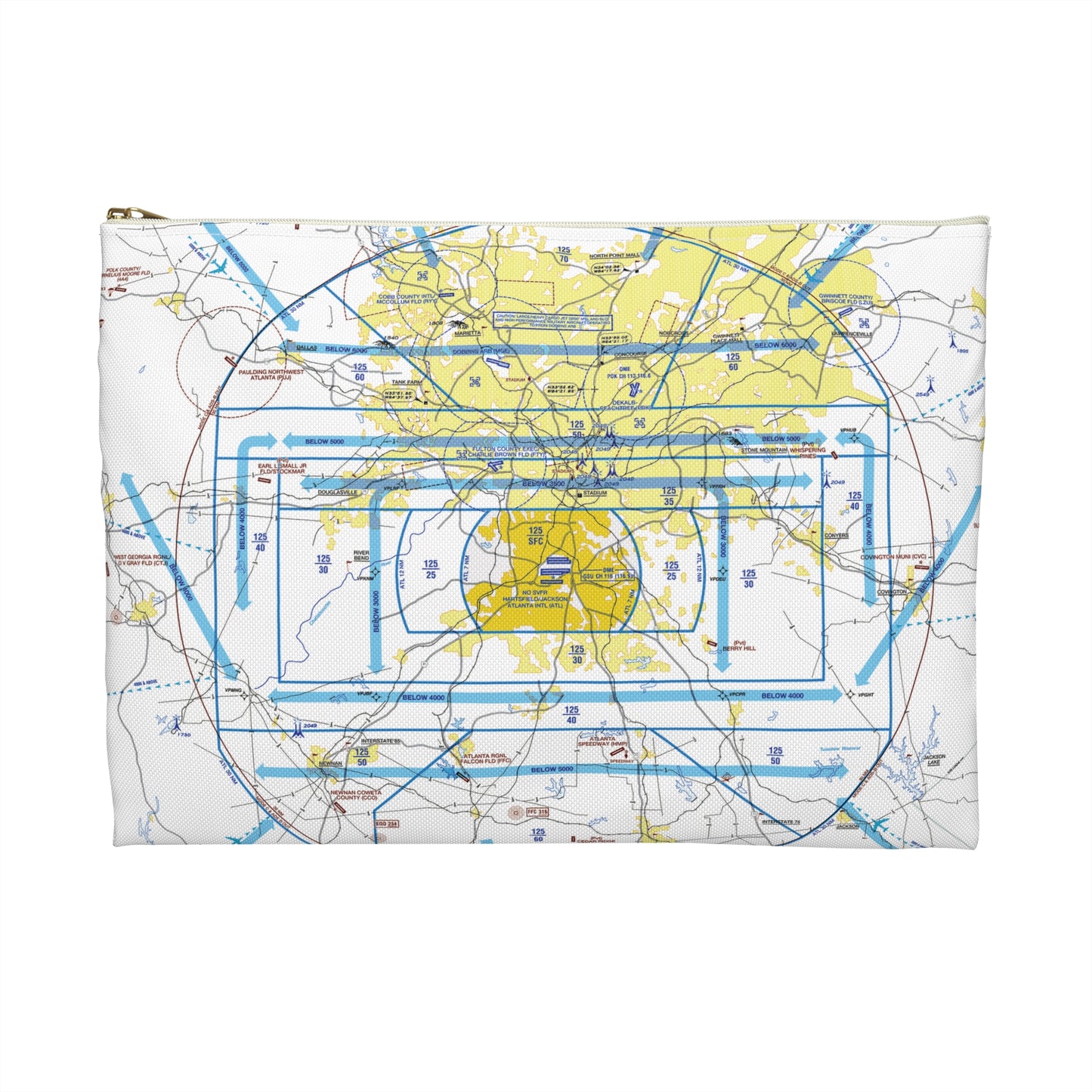 Atlanta Flyway Chart Accessory Pouch