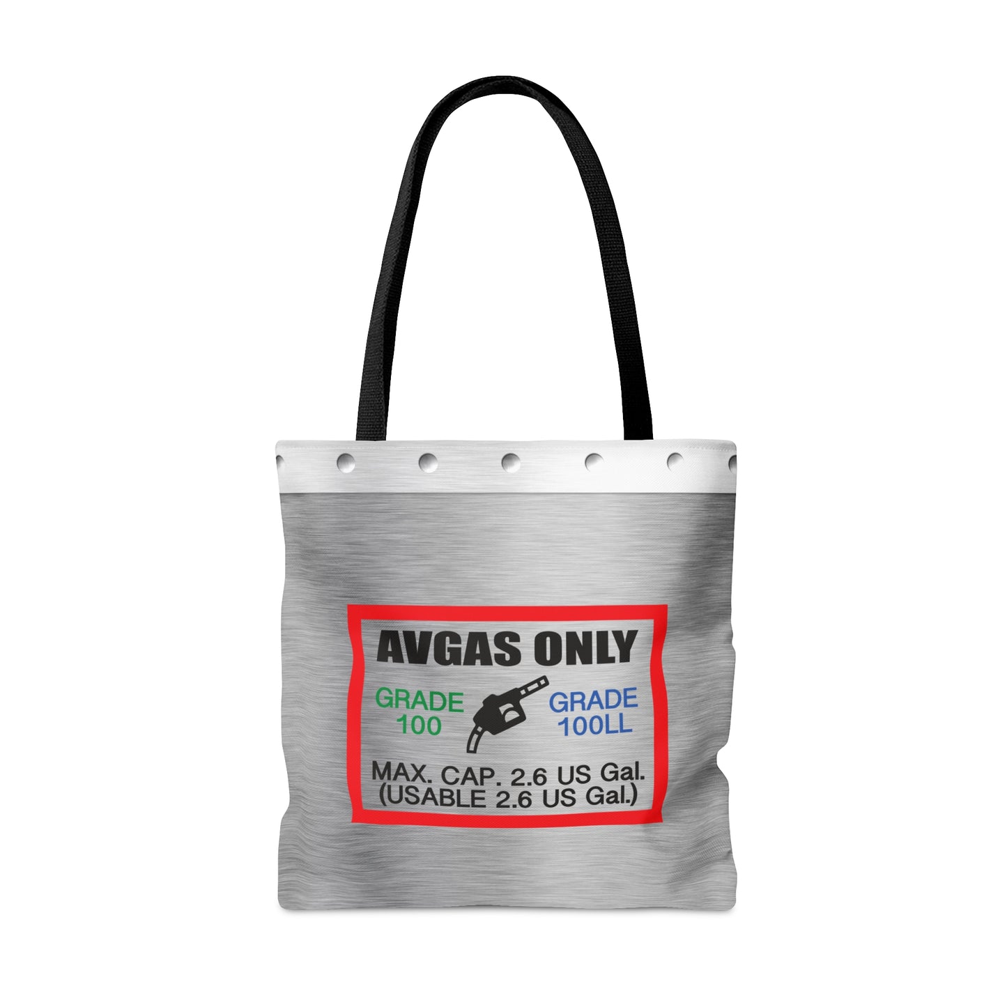 Avgas Only 100LL tote bag