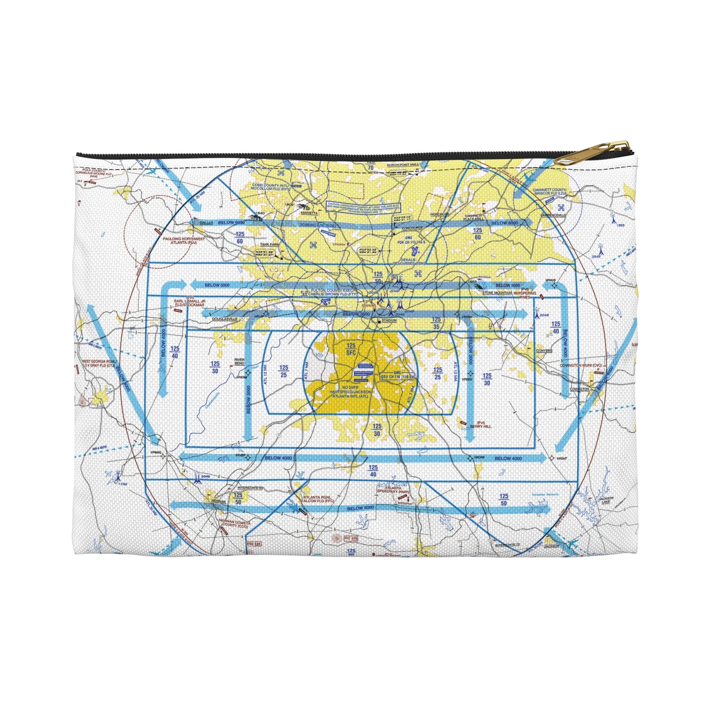 Atlanta Flyway Chart Accessory Pouch