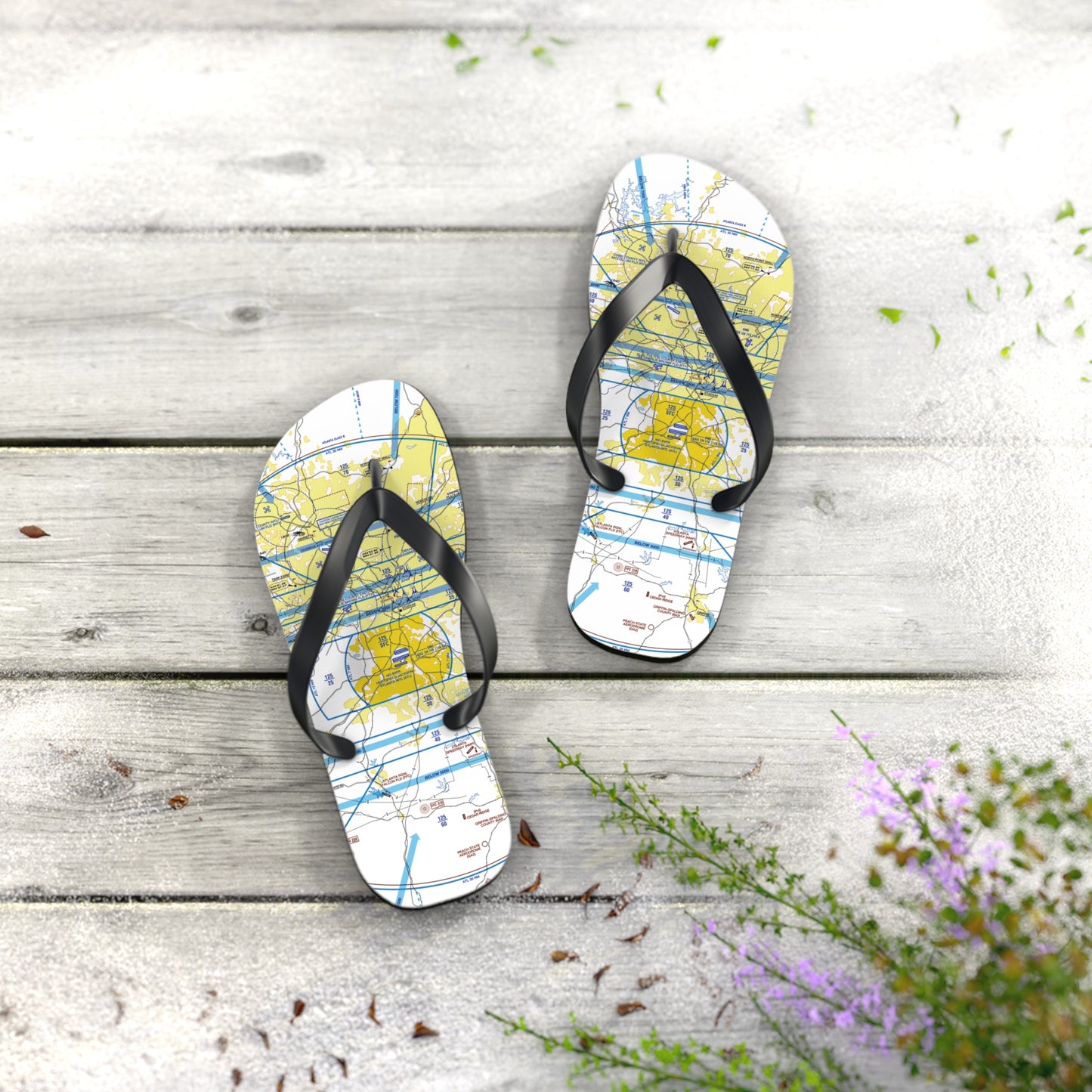 Aeronautical Chart Flip-Flops (ATL)