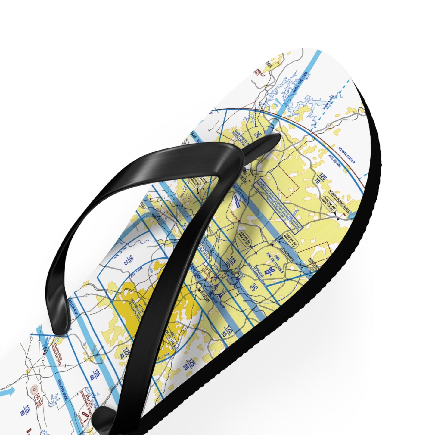 Aeronautical Chart Flip-Flops (ATL)