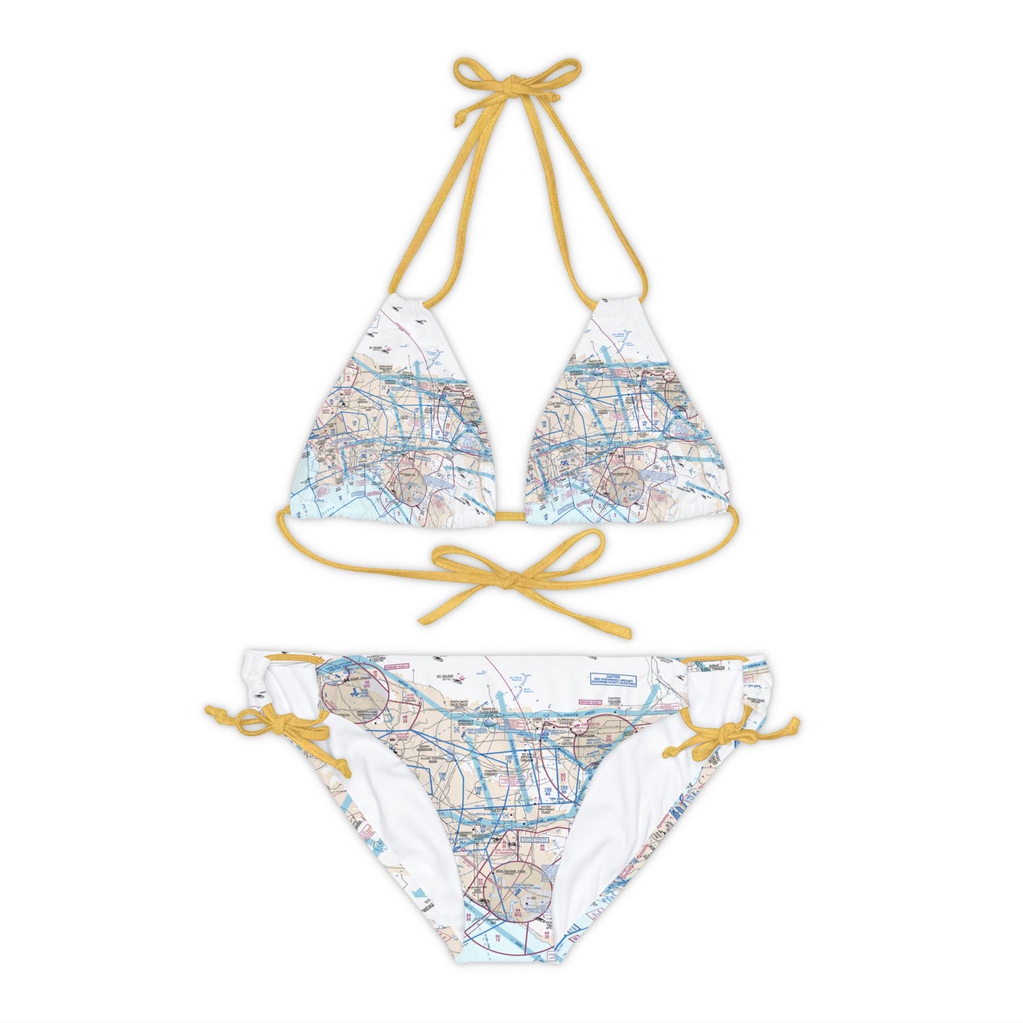 LAX Flyway Chart strappy bikini set