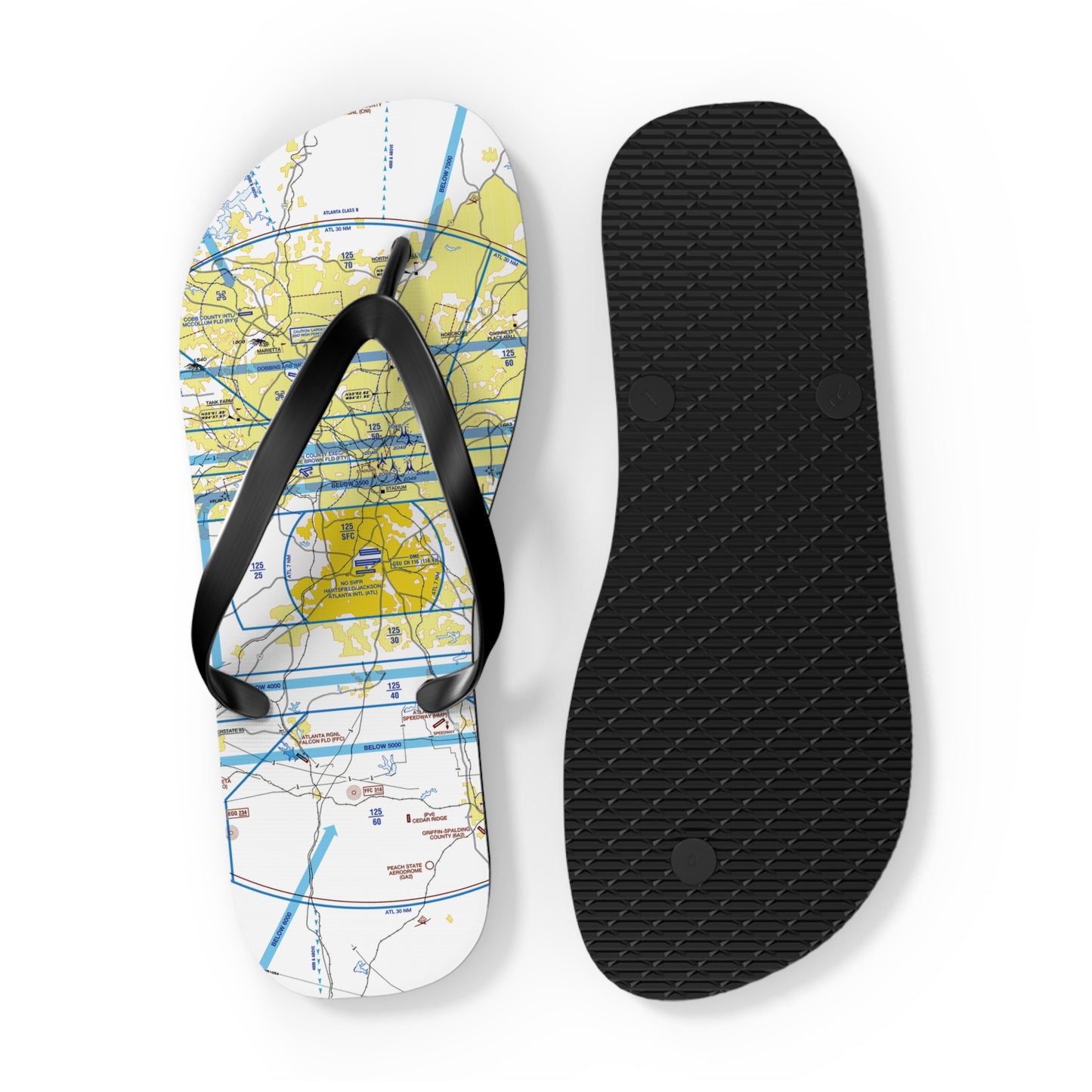Aeronautical Chart Flip-Flops (ATL)