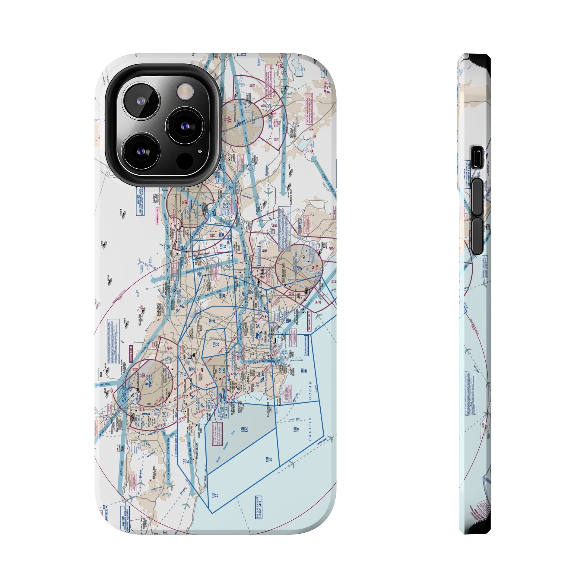 LAX Flyway Chart Tough Phone Cases