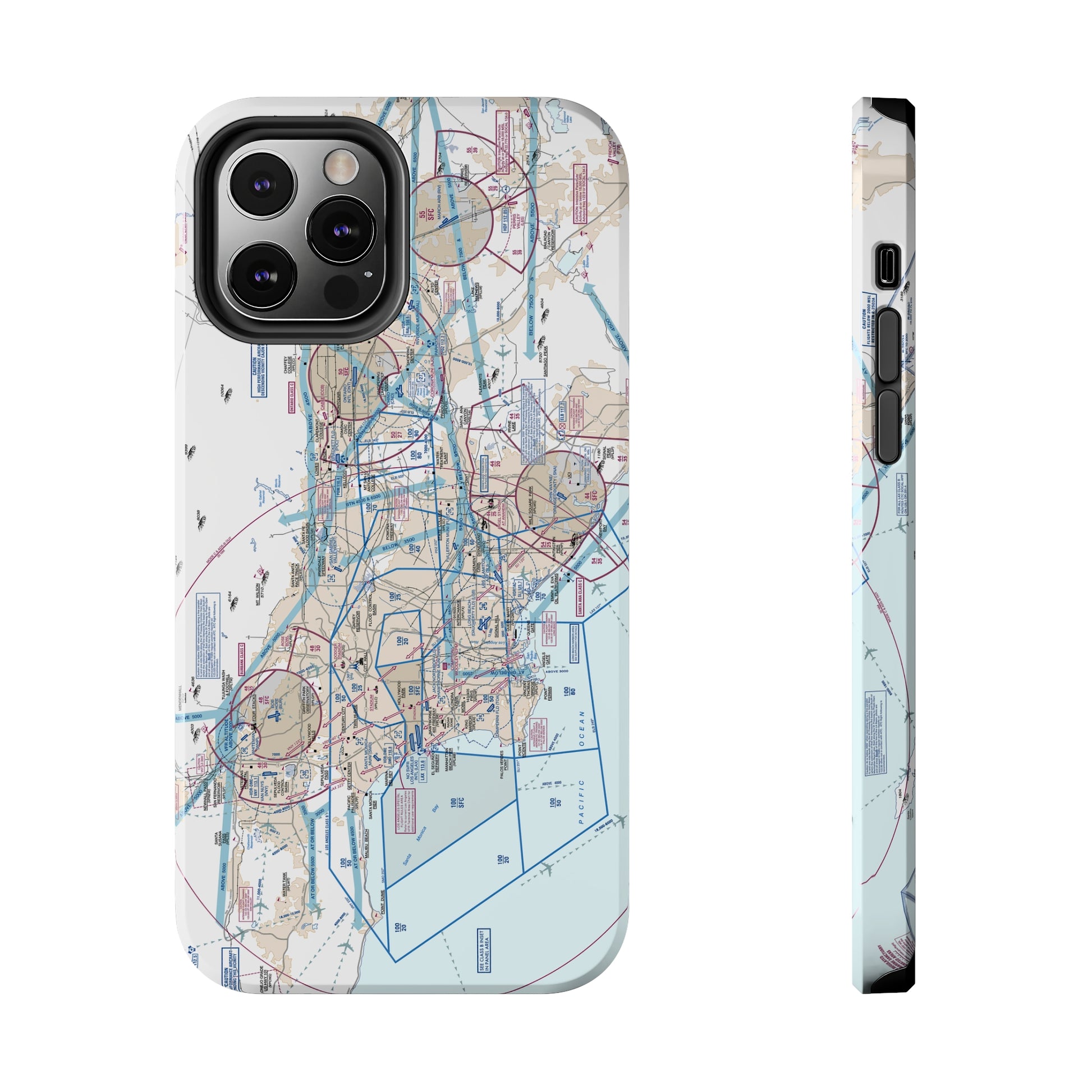 LAX Flyway Chart Tough Phone Cases