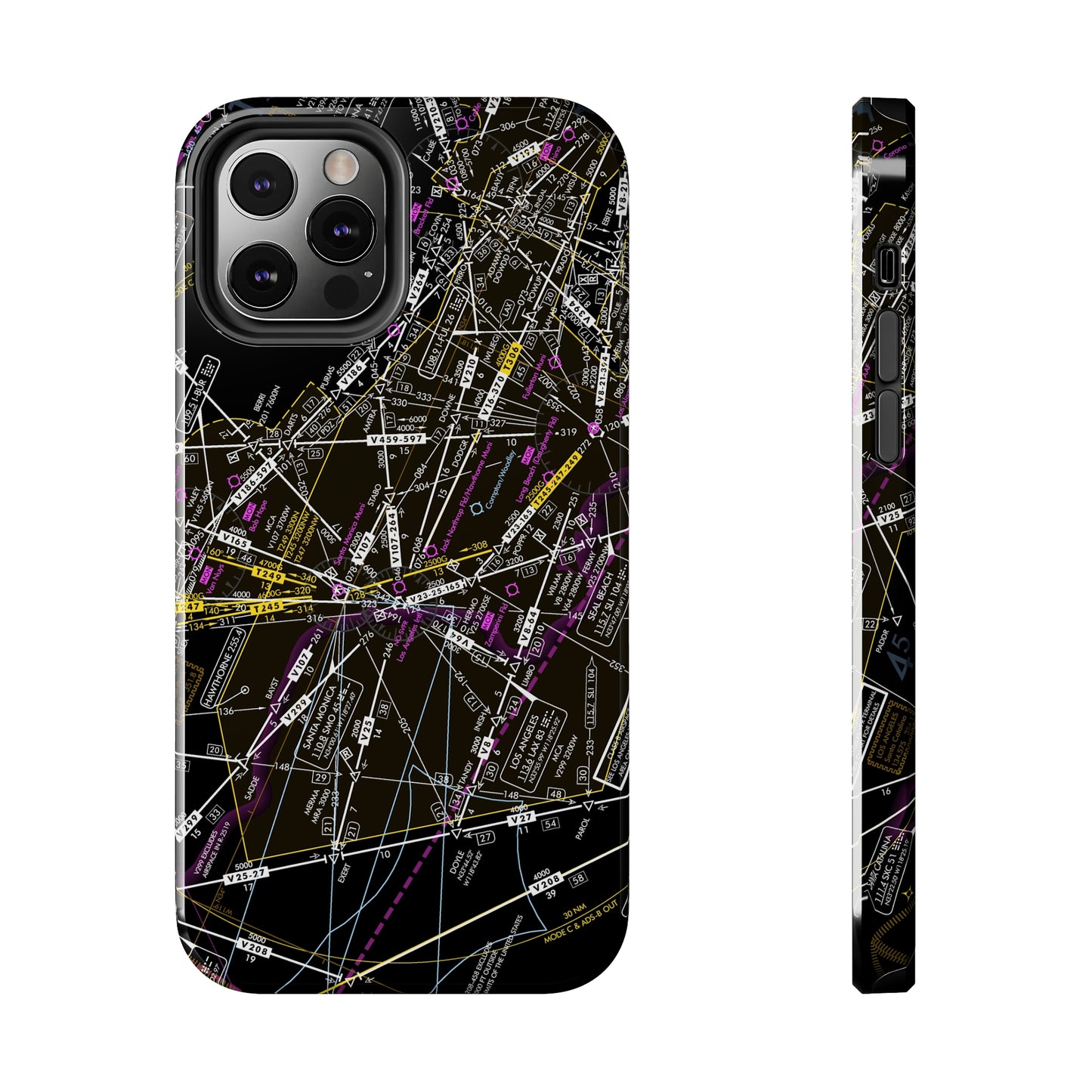 Enroute Low Altitude Chart (ELUS3) tough phone cases (invert)