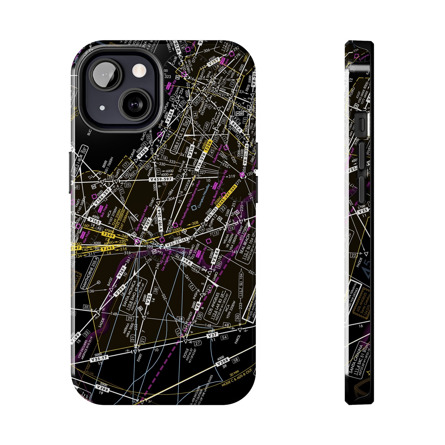 Enroute Low Altitude Chart (ELUS3) tough phone cases (invert)
