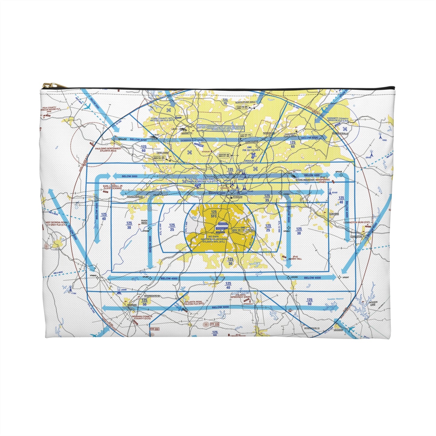Atlanta Flyway Chart Accessory Pouch