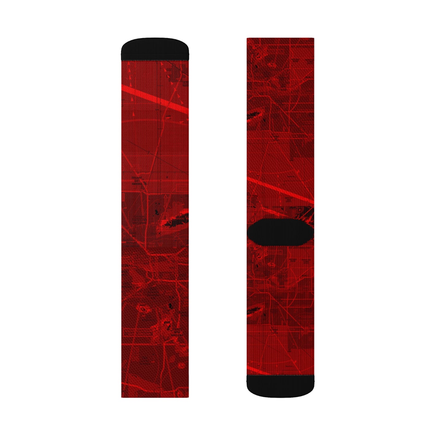 Aeronautical Chart socks (PHX/red)