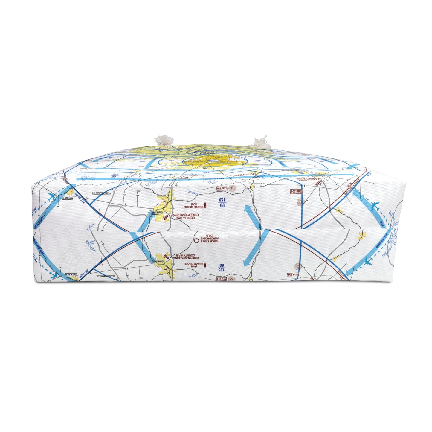 Aeronautical Chart weekender tote bag (KATL Flyway Chart)