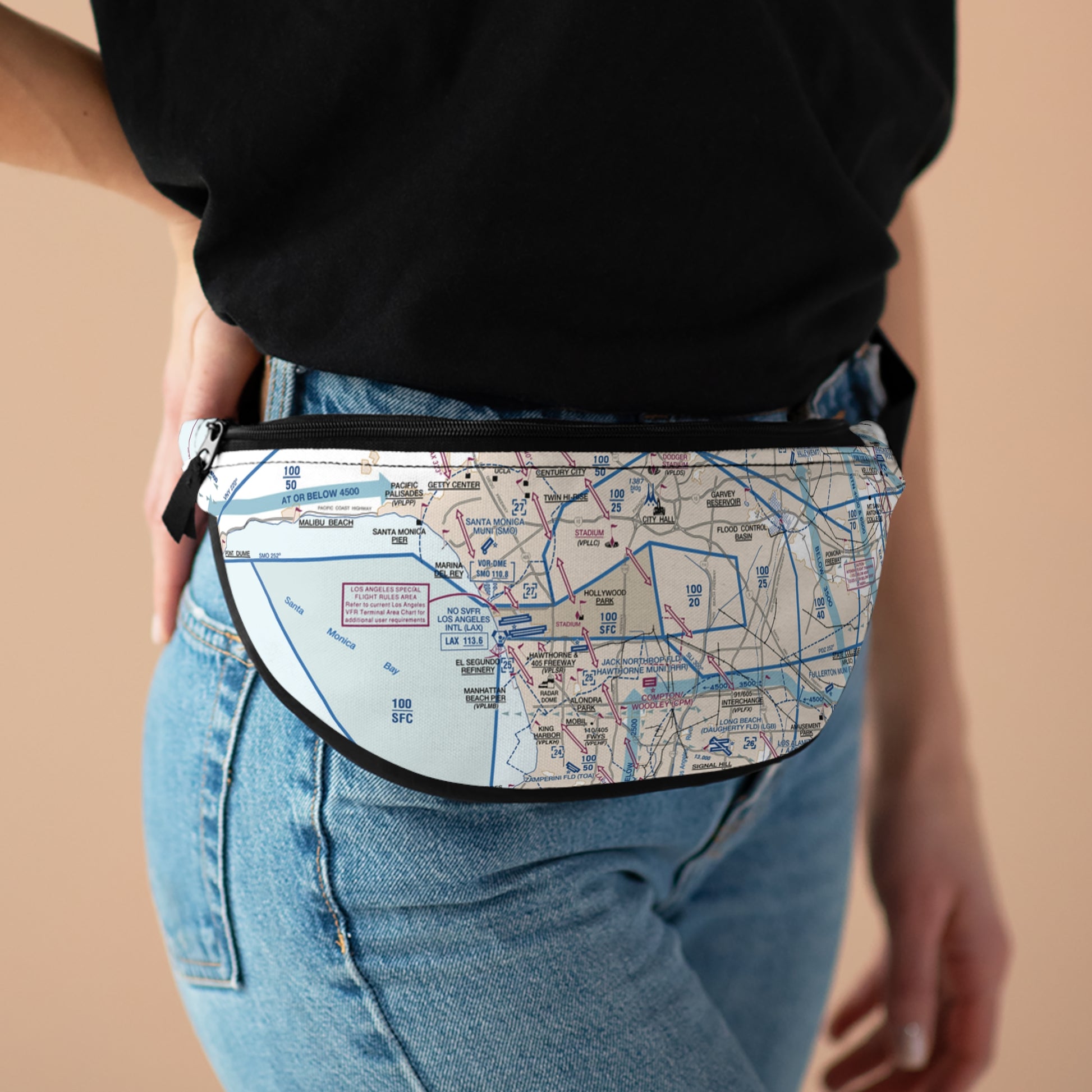 LAX Flyway Chart Fanny Pack