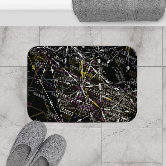 Enroute Low Altitude Chart bath mat (ELUS3/invert)