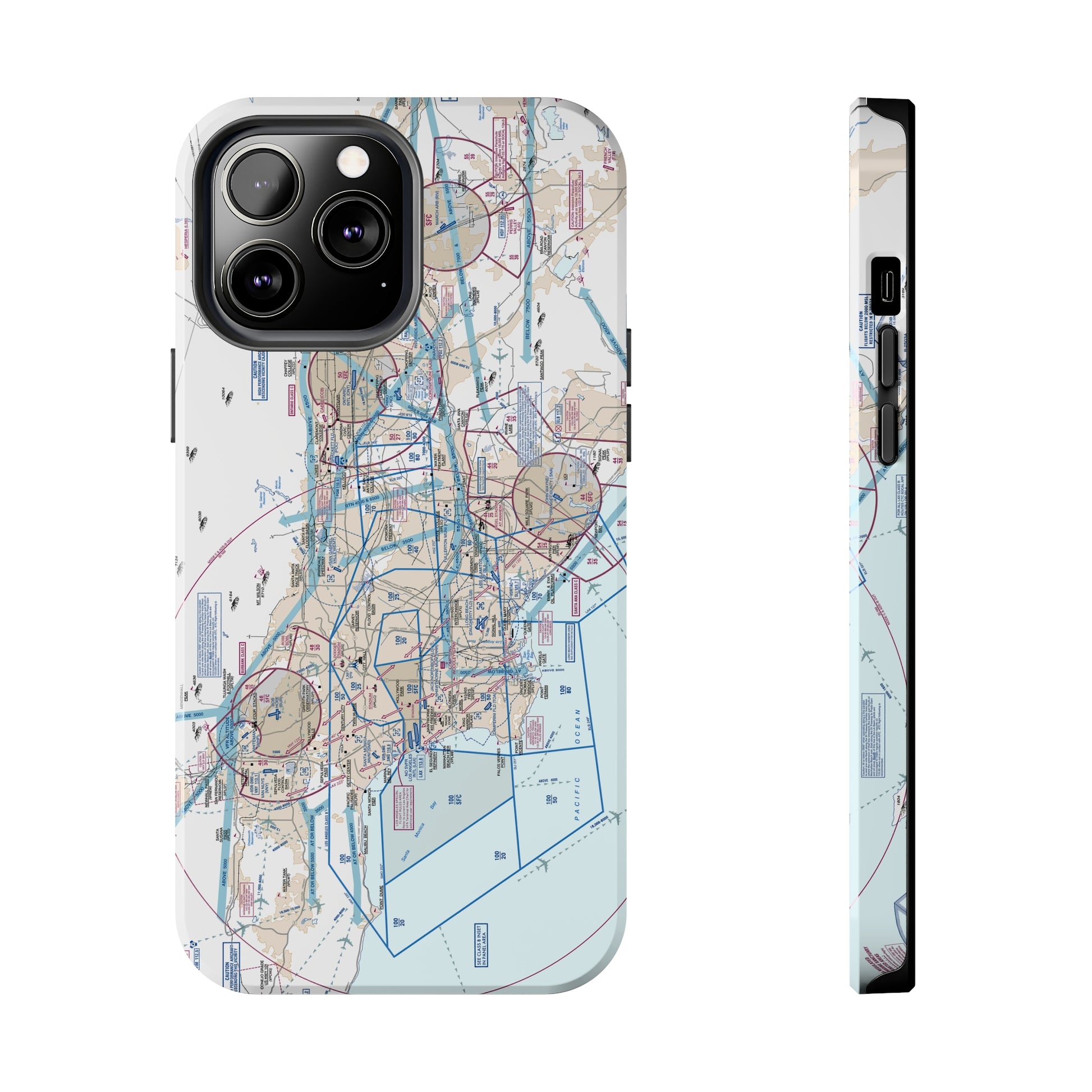 LAX Flyway Chart Tough Phone Cases