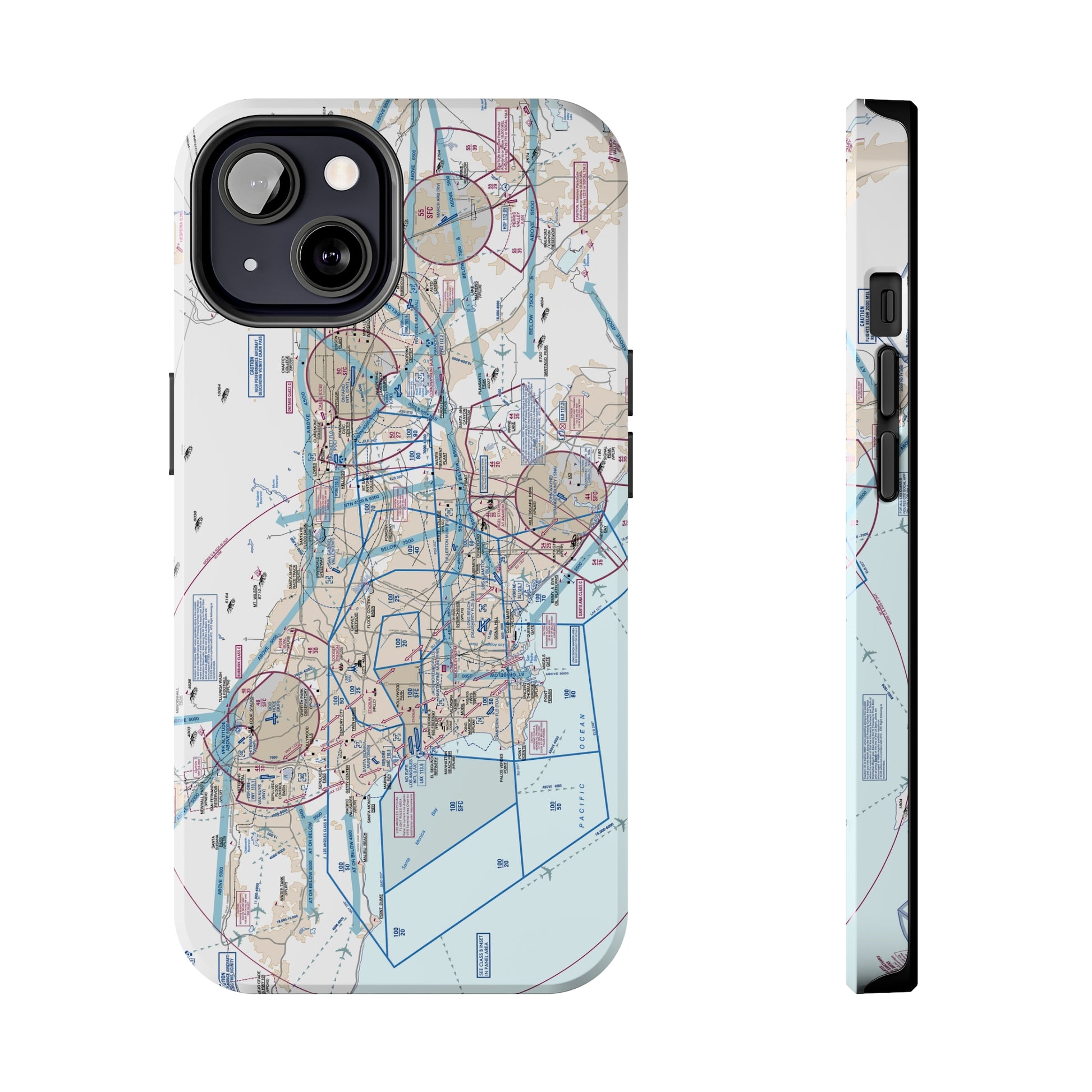 LAX Flyway Chart Tough Phone Cases