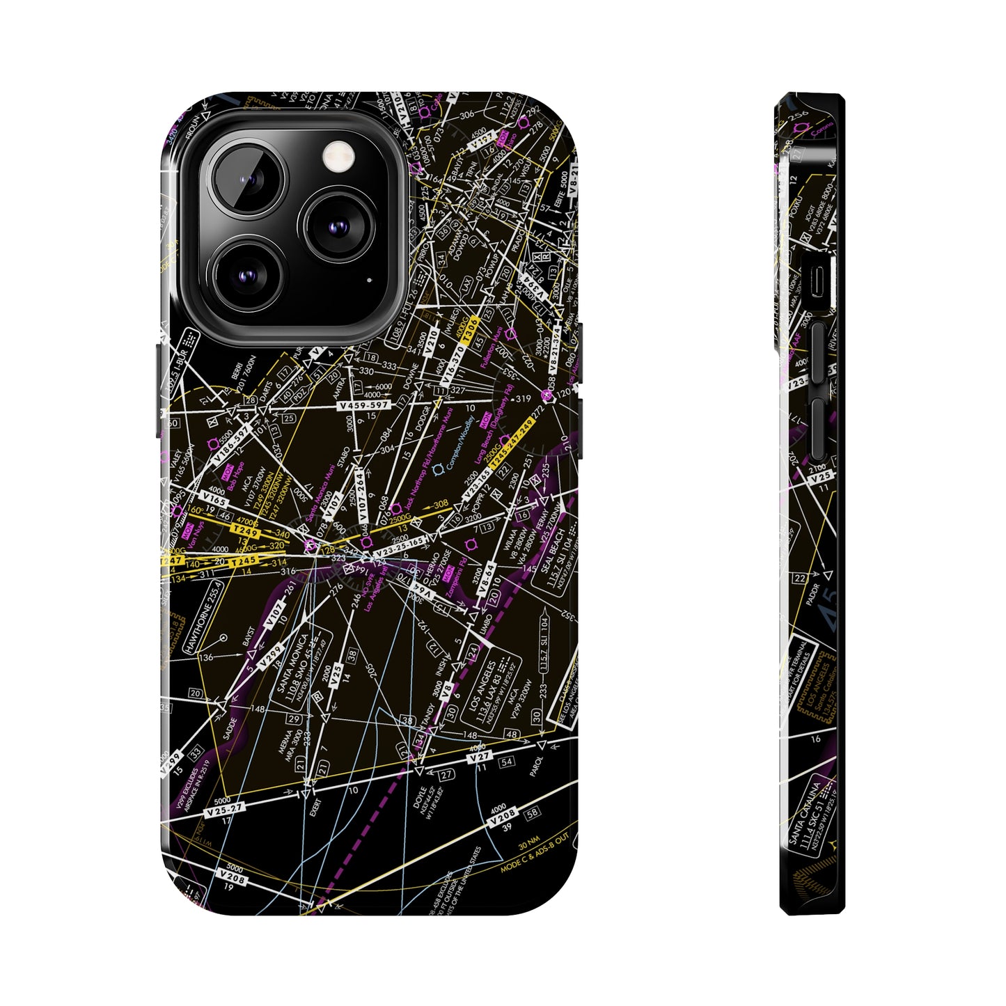 Enroute Low Altitude Chart (ELUS3) tough phone cases (invert)