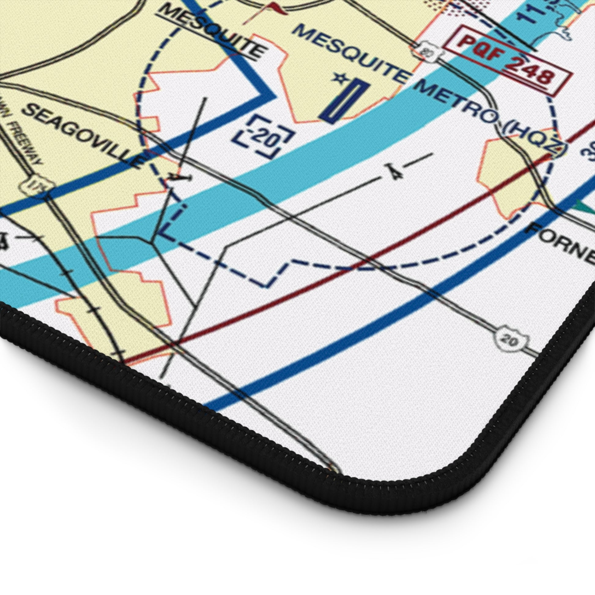 Dallas - Ft. Worth Flyway Chart desk mat