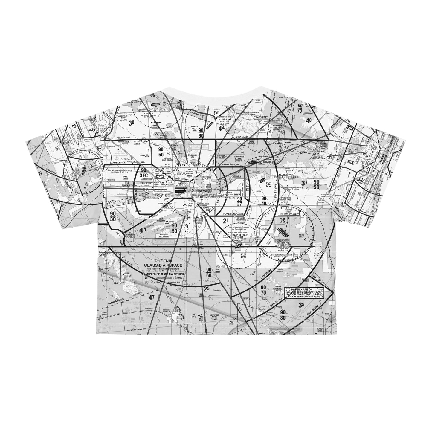 Phoenix TAC Chart (b&w) crop tee