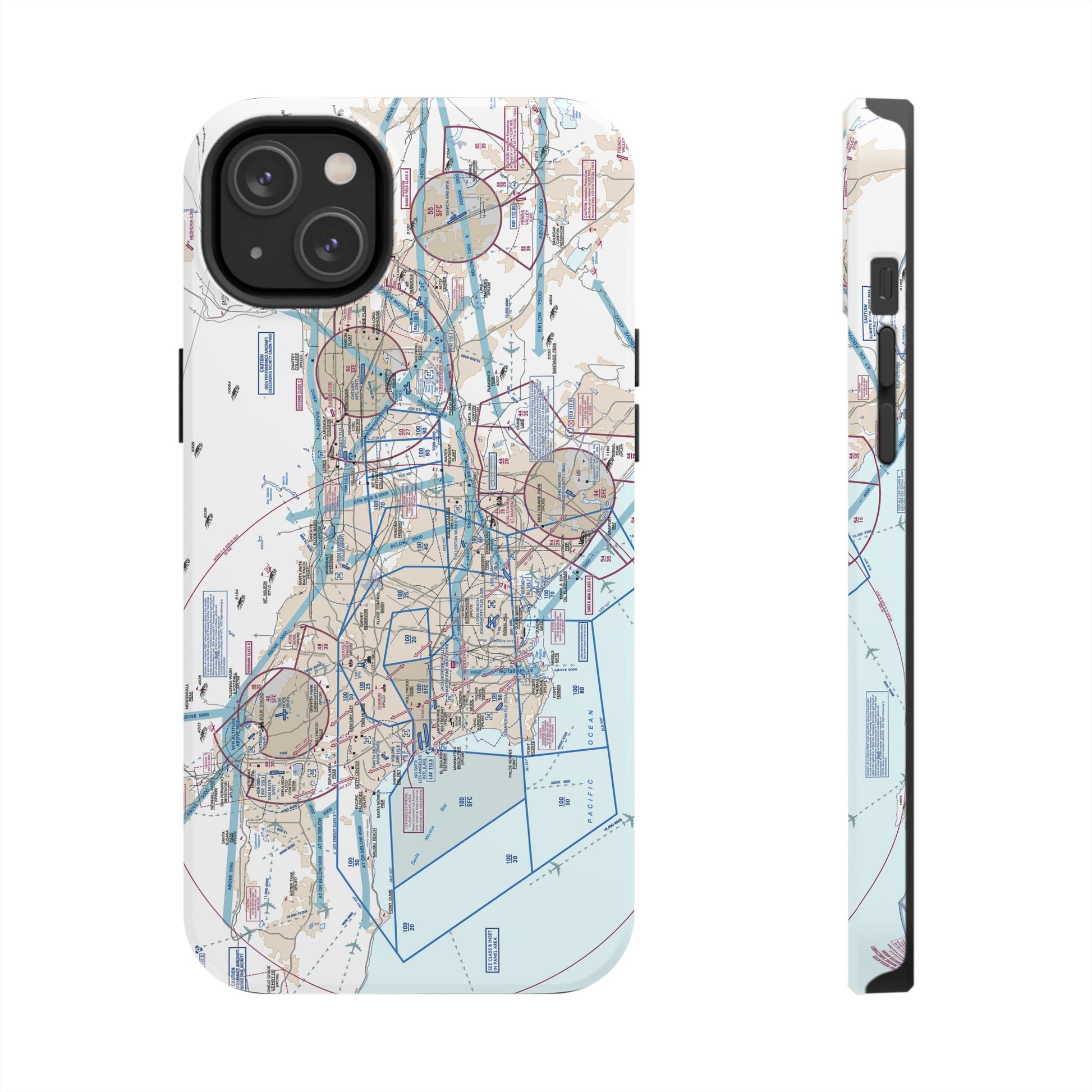 LAX Flyway Chart Tough Phone Cases
