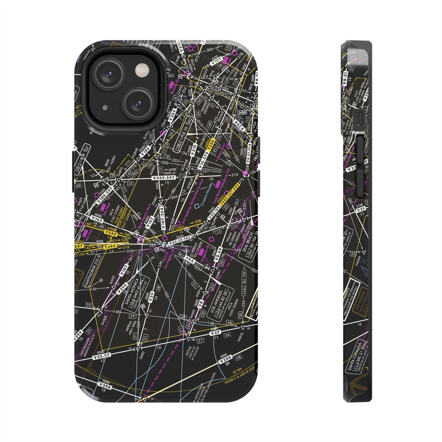 Enroute Low Altitude Chart (ELUS3) tough phone cases (invert)
