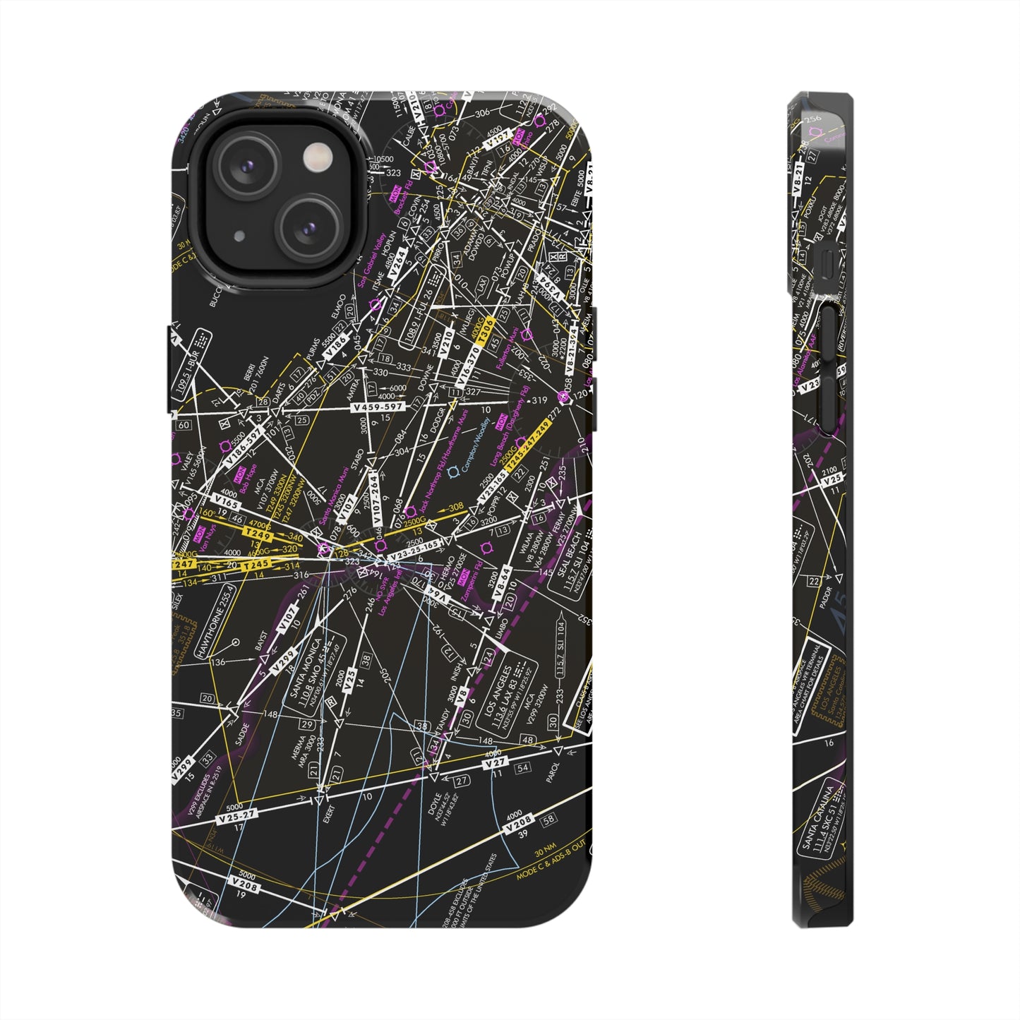 Enroute Low Altitude Chart (ELUS3) tough phone cases (invert)