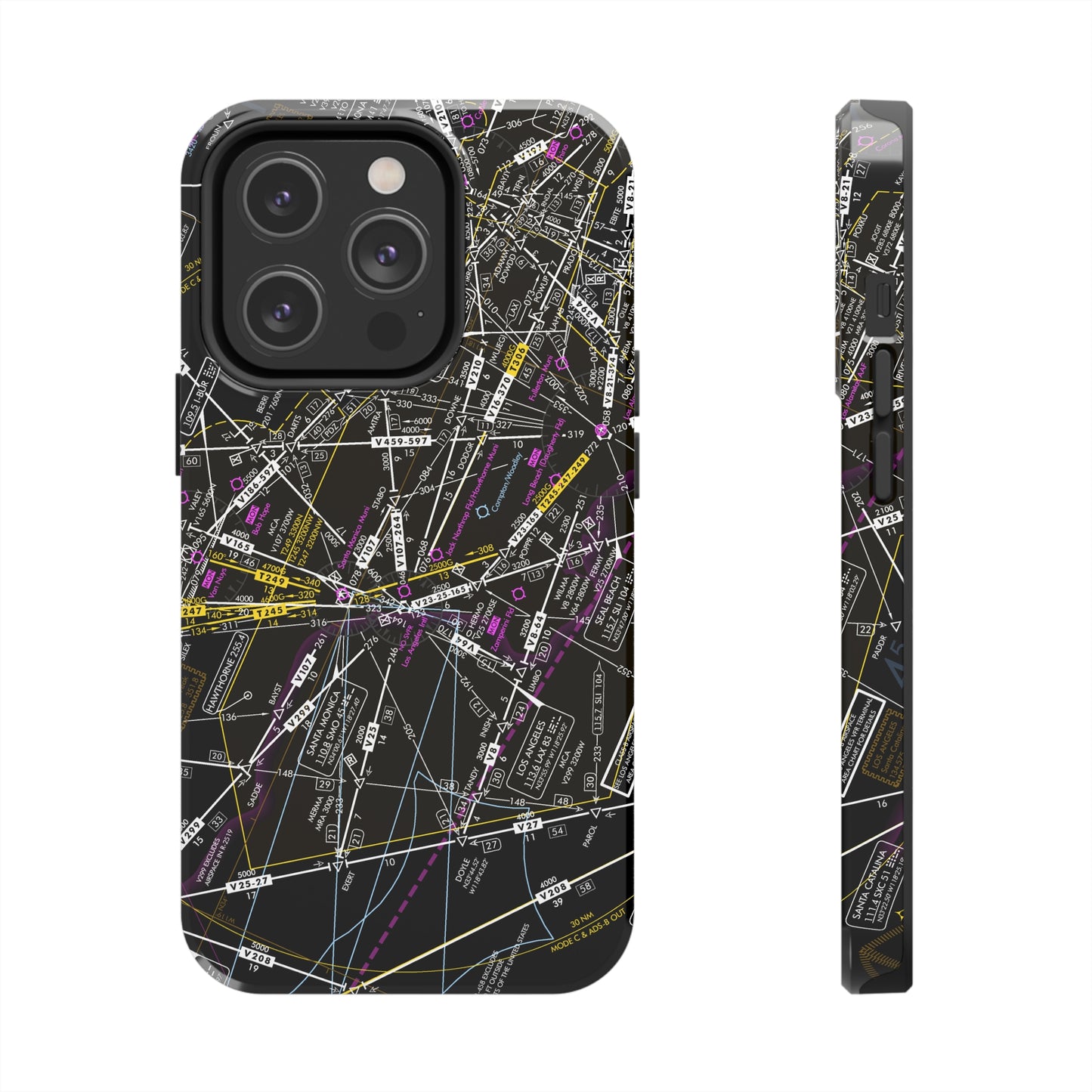 Enroute Low Altitude Chart (ELUS3) tough phone cases (invert)