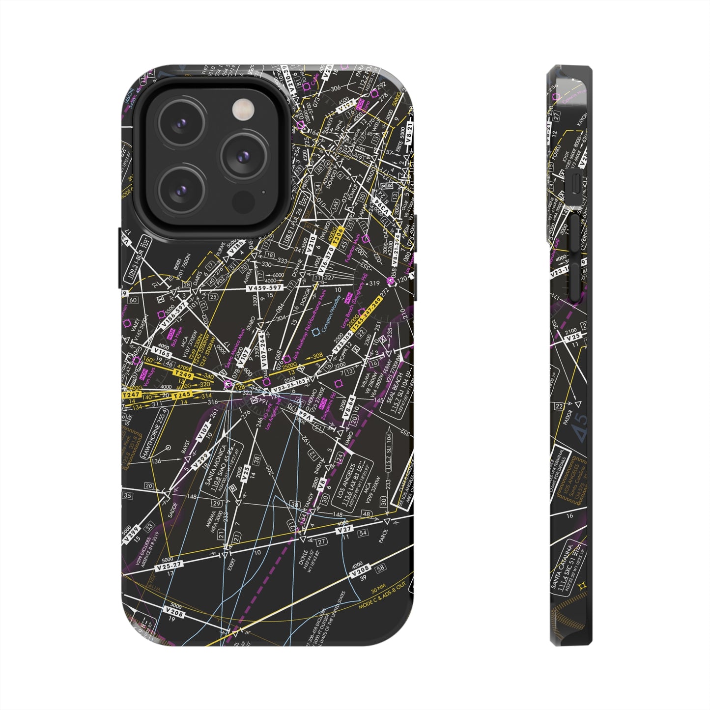 Enroute Low Altitude Chart (ELUS3) tough phone cases (invert)