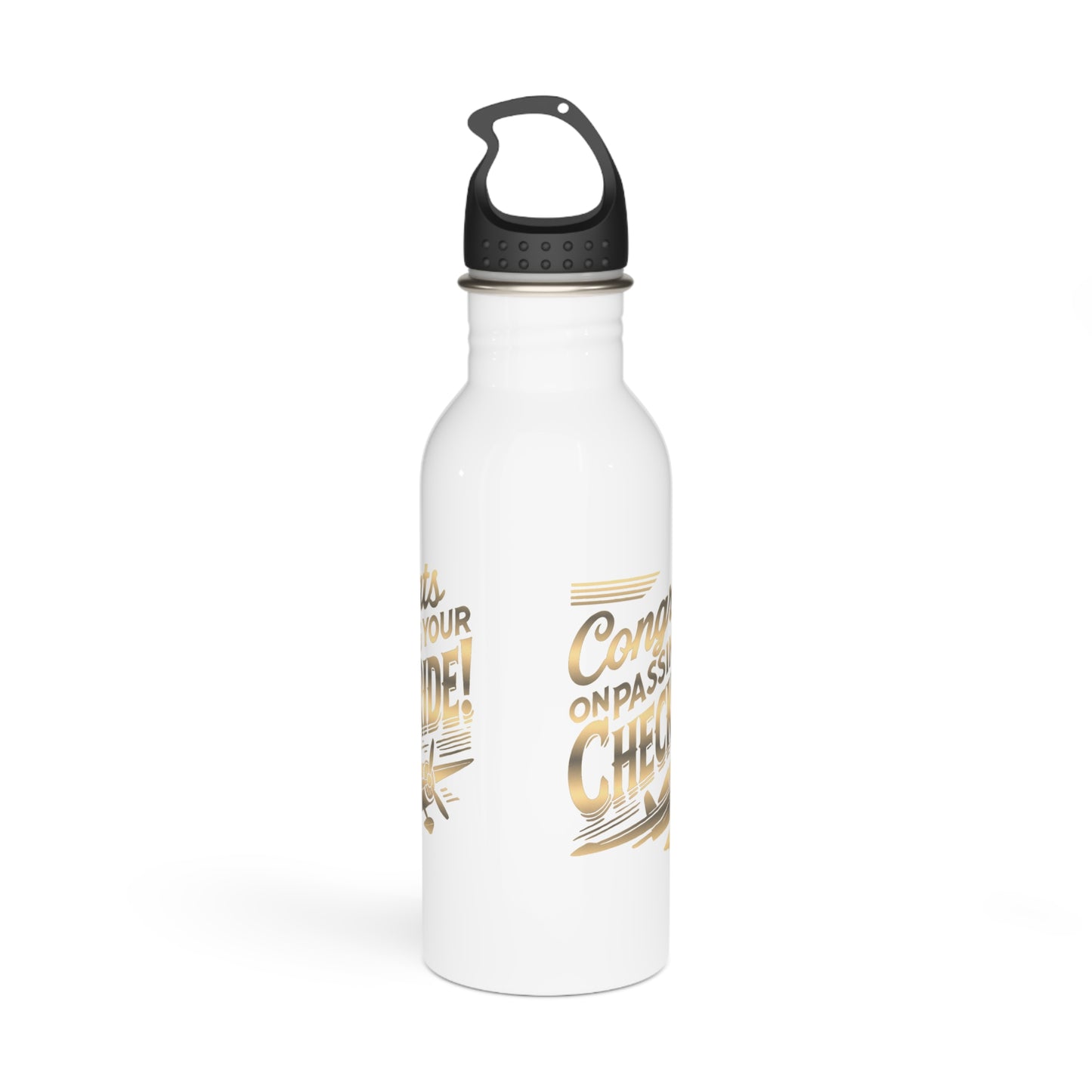 Congrats on passing your checkride! 20 oz. stainless steel water bottle (v1. gold)