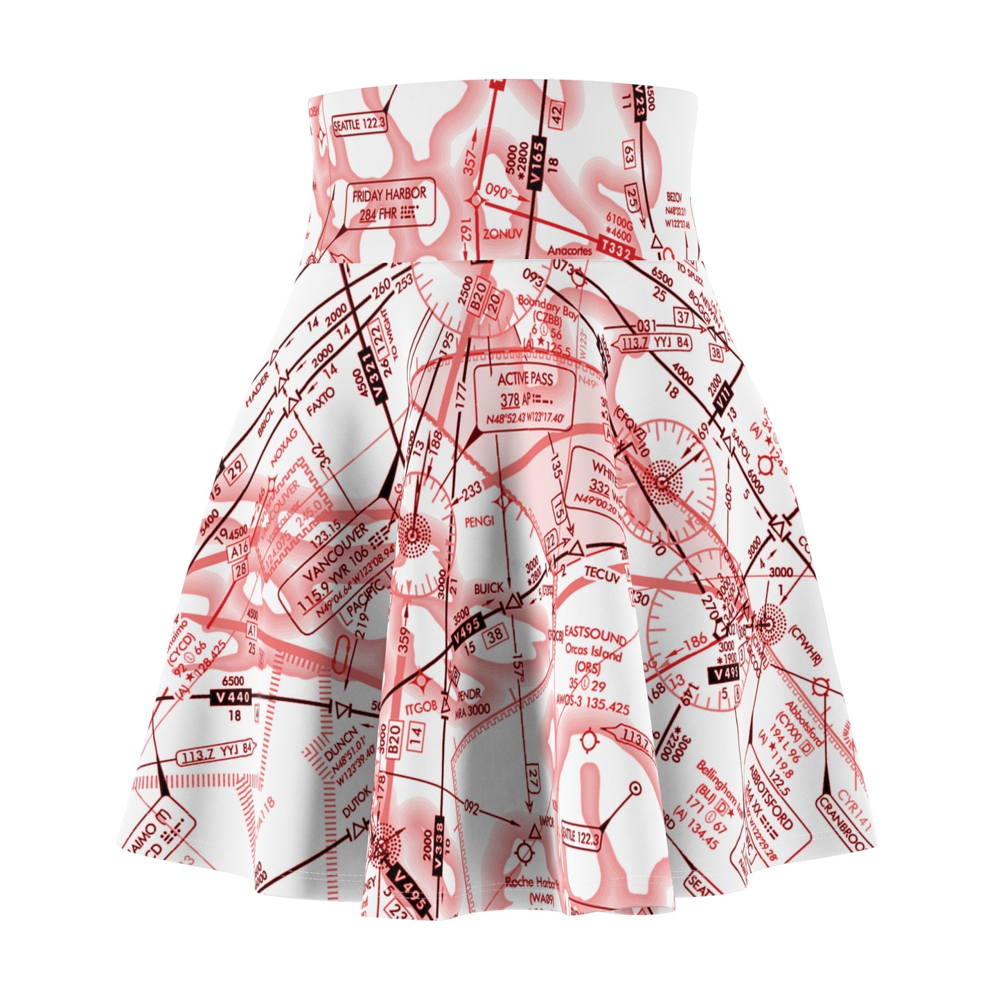 Enroute Low Altitude (ELUS1) skater skirt (red&white)