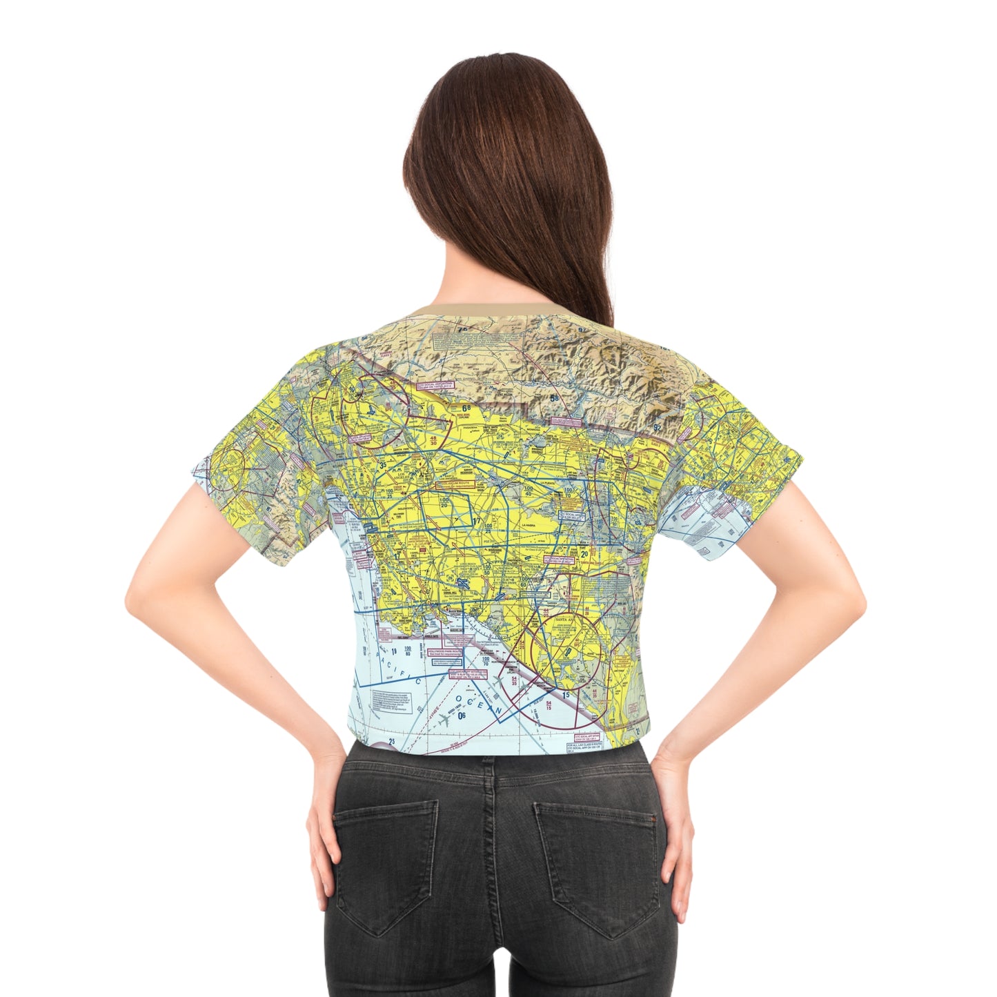 Los Angeles TAC Chart crop tee