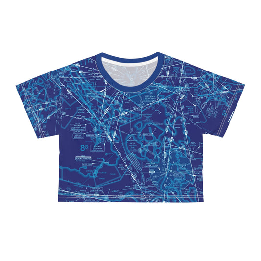Enroute Low Altitude Chart (blue) crop tee