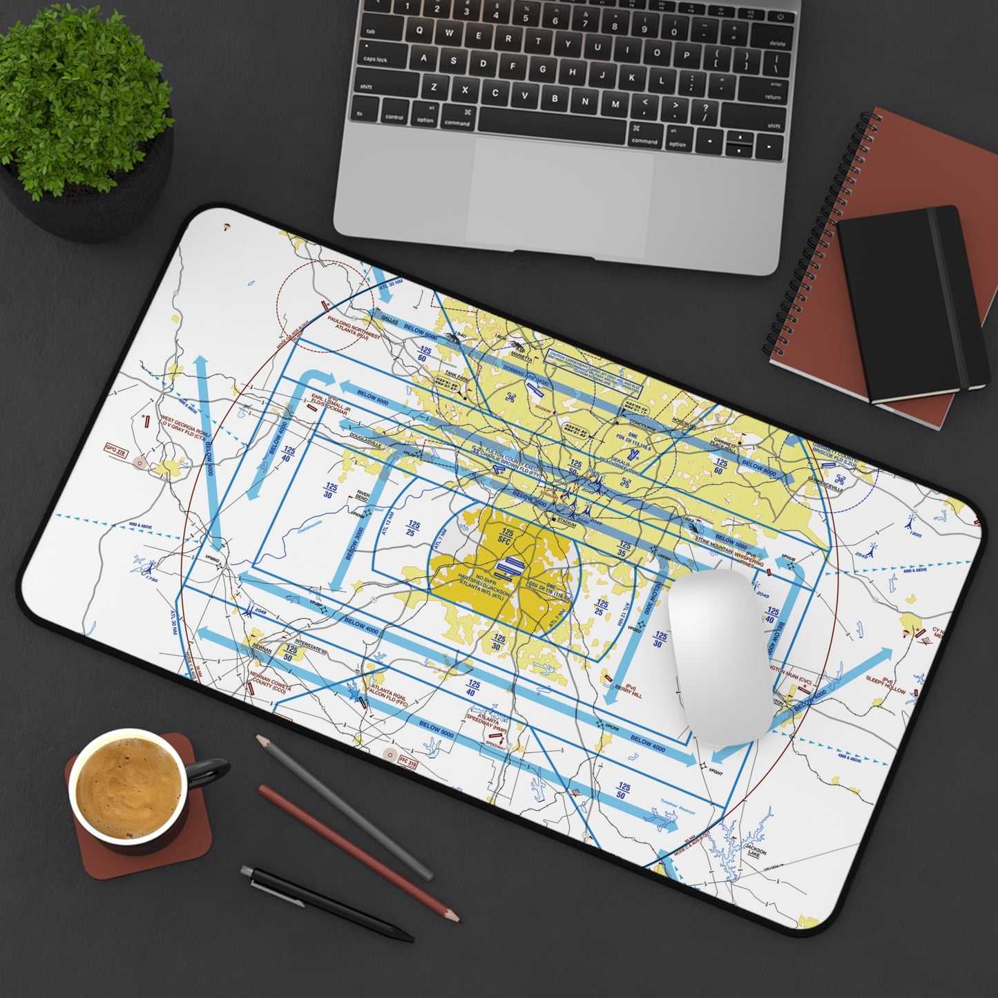 Atlanta Flyway Chart desk mat