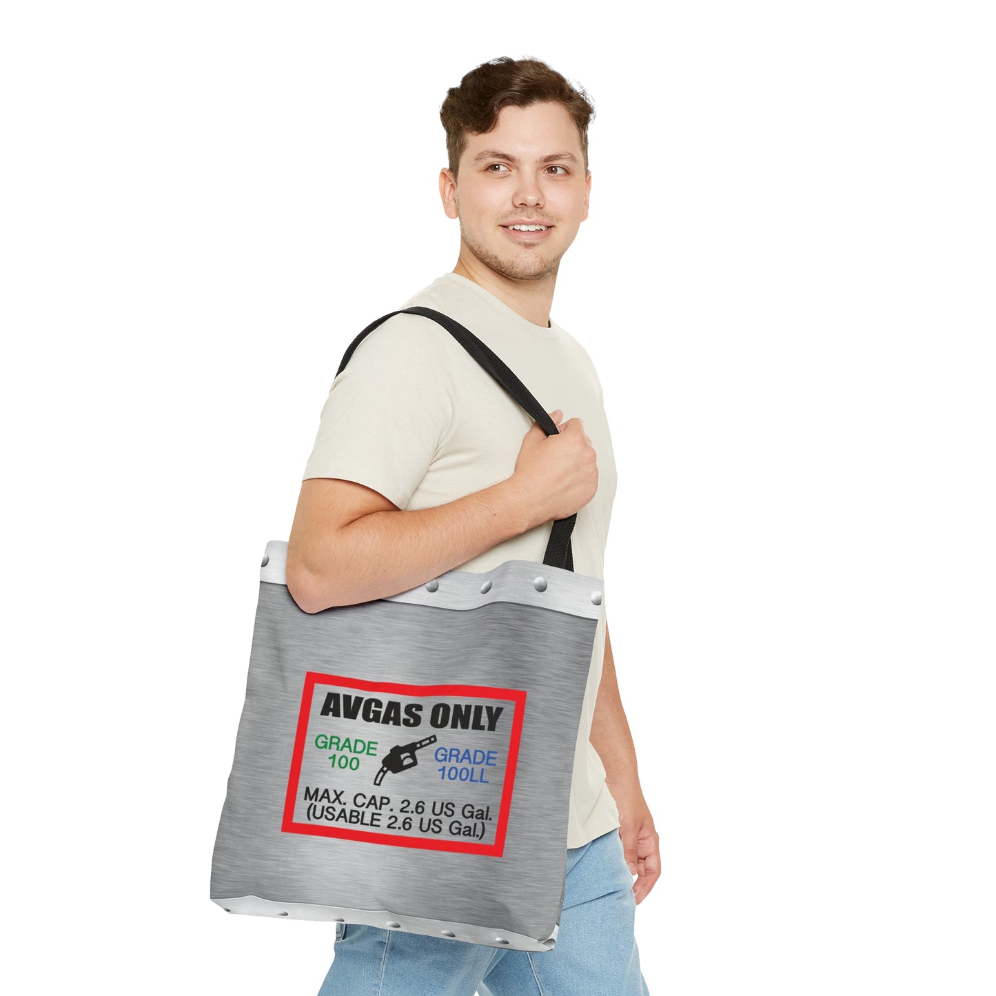 Avgas Only 100LL tote bag