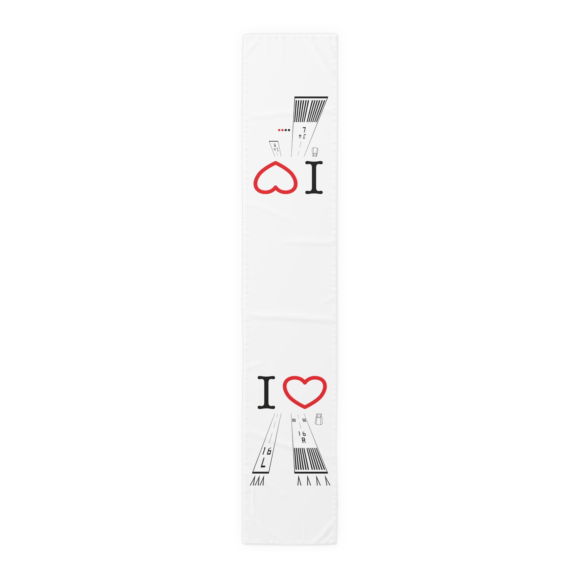 Van Nuys Airport Runways 16L - 16R / 34L - 34R Table Runner